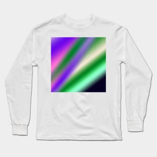 purple green white abstract texture art Long Sleeve T-Shirt